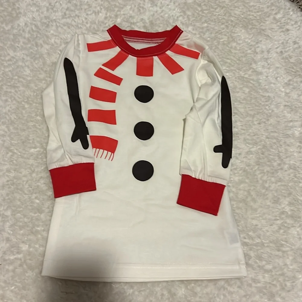 5/$30 🎈 Fancyinn snowman pajama set infant size 100